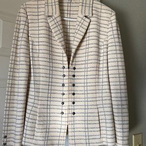 St John Jacket / Navy & White